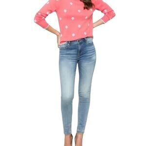 Vigoss Marley Super Skinny Mid-Rise Jeans, Light Wash, Women's Size 32x28